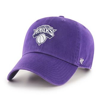 Men's '47 Purple New York Knicks Color Pack Clean Up Adjustable Hat