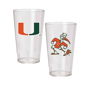 Miami Hurricanes 24oz. Two-Pack Tritan Tumbler Set