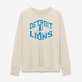 Women's Fanatics Cream Detroit Lions Heritage Legacy Long Sleeve T-Shirt