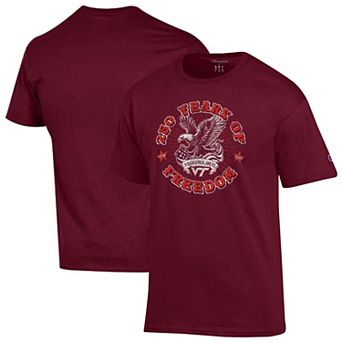 Men's Champion Maroon Virginia Tech Hokies Americana 250 Years of Freedom Tonal T-Shirt