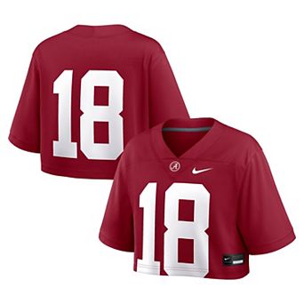 Women's Nike Crimson Alabama Crimson Tide Game Crop Top Jersey