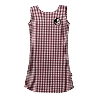 Girls Toddler Garb Garnet Florida State Seminoles Woven Gingham Dress