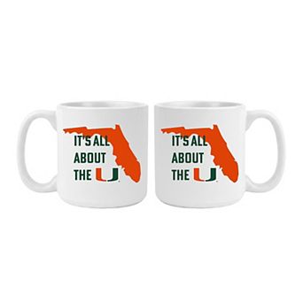 Miami Hurricanes 20oz. My State 2-Pack Mug Set
