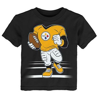 Toddler Outerstuff Black Pittsburgh Steelers Game Fit T-Shirt