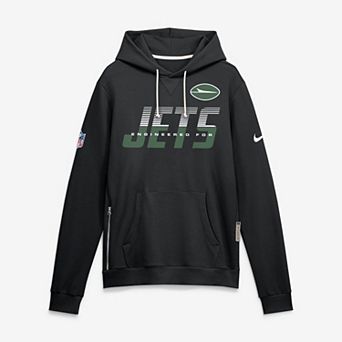 Men's Nike Black New York Jets Sideline Standard Issue Top Prospect Dri-FIT Hoodie