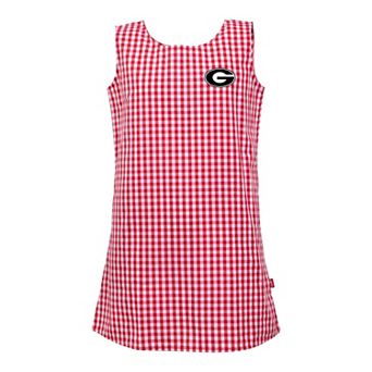 Girls Toddler Garb Red Georgia Bulldogs Woven Gingham Dress