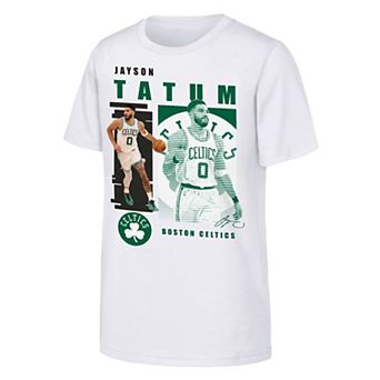 Youth Outerstuff Jayson Tatum White Boston Celtics Highlights T-Shirt