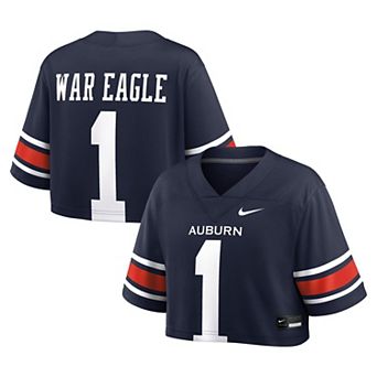 Women's Nike Navy Auburn Tigers Game Crop Top Jersey