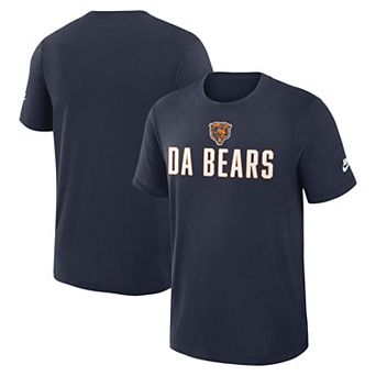 Men's Nike Navy Chicago Bears Rewind Slub T-Shirt