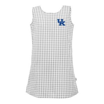 Girls Toddler Garb Gray Kentucky Wildcats Woven Gingham Dress