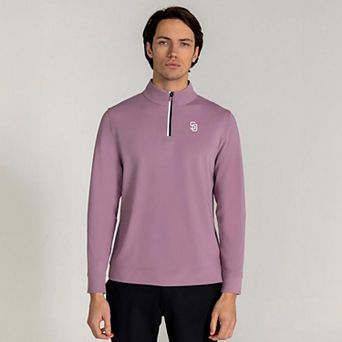 Men's Redvanly Purple San Diego Padres Fleet Quarter-Zip Top