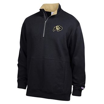 Men's Champion Black Colorado Buffaloes Fleece Quarter-Zip Pullover