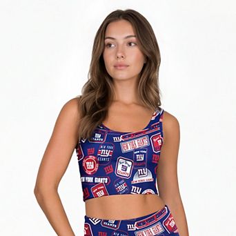 Women's Concepts Sport Royal New York Giants Grady Allover Print Bralette