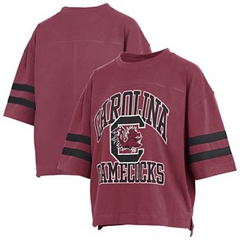 Women's Pressbox Garnet South Carolina Gamecocks Wayne Tyler Cropped T-Shirt