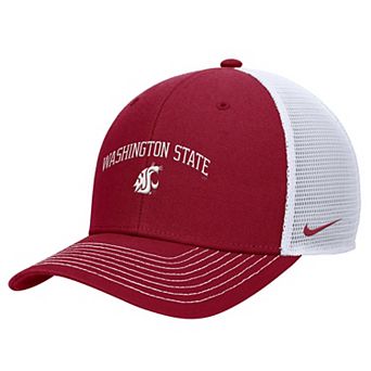 Men's Nike Crimson Washington State Cougars Rise Adjustable Trucker Hat