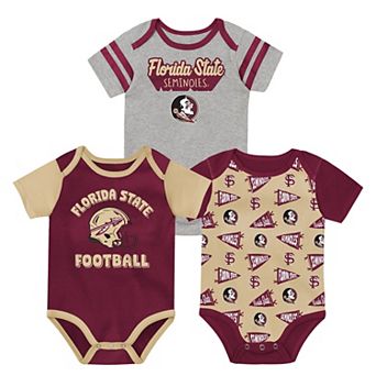 Newborn Outerstuff Garnet Florida State Seminoles Star Player Three-Piece Bodysuit Set