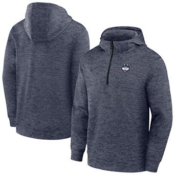 Men's Nike Navy UConn Huskies Coaches Dri-FIT Half-Zip Hoodie