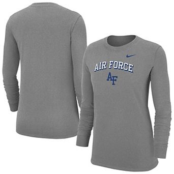 Women's Nike Heather Gray Air Force Falcons Core Long Sleeve T-Shirt