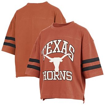 Women's Pressbox Texas Orange Texas Longhorns Wayne Tyler Cropped T-Shirt