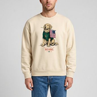 Unisex Uscape Apparel Cream Miami Hurricanes Americana Good Boy Ribbed Premium Sweatshirt