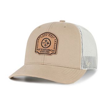 Men's '47 Khaki Pittsburgh Steelers Bonehide Trucker Adjustable Hat