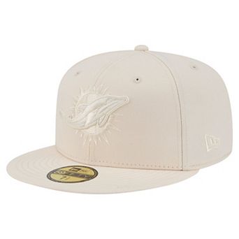 Men's New Era Cream Miami Dolphins Color Pack 59FIFTY Fitted Hat