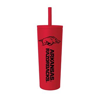 Arkansas Razorbacks 24oz. No Spill Straw Tumbler