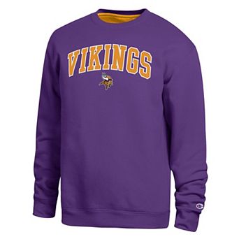 Men's Champion Purple Minnesota Vikings Contrast Lined Sweatshirt