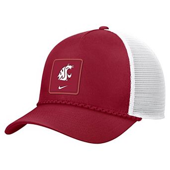 Men's Nike Crimson Washington State Cougars 2026 On-Field Rope Adjustable Trucker Hat