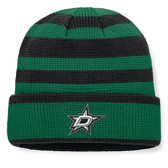 Men's Fanatics Kelly Green/Black Dallas Stars Fundamental Steady Cuffed Knit Hat