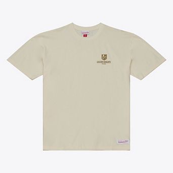 Men's Mitchell & Ness Cream Vegas Golden Knights Core Essentials T-Shirt