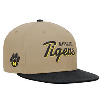Men's Nike Beige/Black Missouri Tigers Pro Dri-FIT Snapback Hat