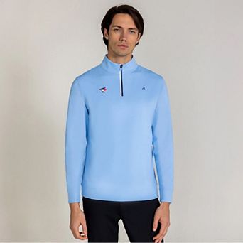 Men's Redvanly Light Blue Toronto Blue Jays Fleet Quarter-Zip Top