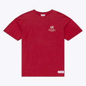Men's Mitchell & Ness Red Georgia Bulldogs Core Icon T-Shirt
