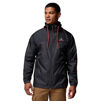 Men's Columbia Black Georgia Bulldogs Flash Challenger II Full-Zip Windbreaker