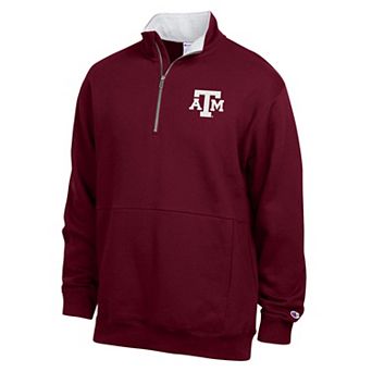 Men's Champion Maroon Texas A&M Aggies Fleece Quarter-Zip Pullover