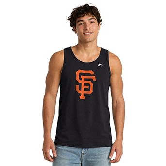 Men's Starter Black San Francisco Giants Tank Top