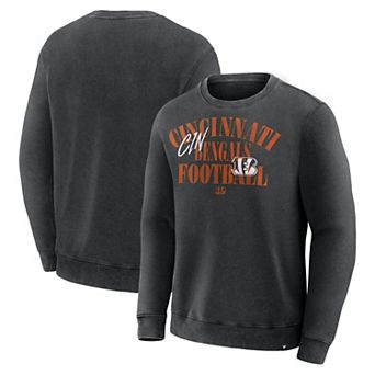 Men's Fanatics Black Cincinnati Bengals Halftime Lead Relaxed Heavyweight French Terry Sweatshirt