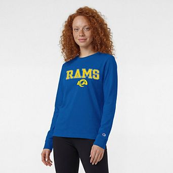 Women's Champion Royal Los Angeles Rams Core Logo Long Sleeve T-Shirt