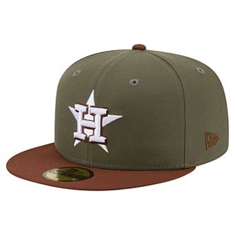 Men's New Era Olive/Brown Houston Astros Color Pack 59FIFTY Fitted Hat