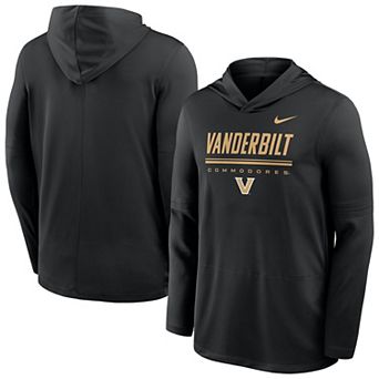 Men's Nike Black Vanderbilt Commodores 2026 Sideline Dri-FIT Lightweight Hooded Top