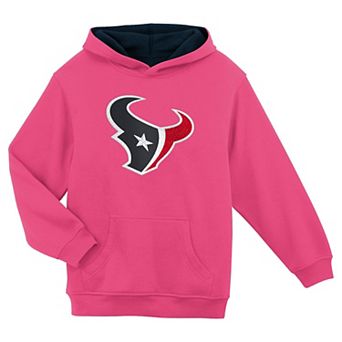 Girls Youth Pink Houston Texans Prime Hoodie