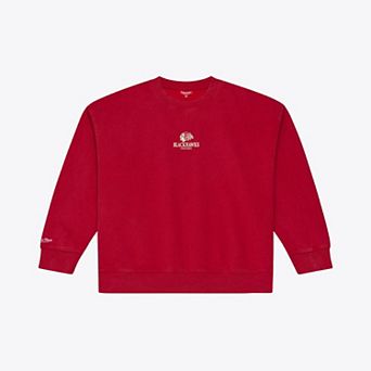 Women's Mitchell & Ness Red Chicago Blackhawks Core Essentials Sweatshirt