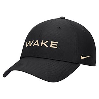 Men's Nike Black Wake Forest Demon Deacons 2026 Sideline Ripstop Dri-FIT Adjustable Hat