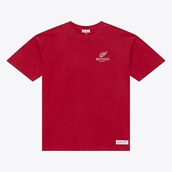 Men's Mitchell & Ness Scarlet Detroit Red Wings Core Essentials T-Shirt