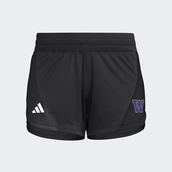 Women's adidas Black Washington Huskies D4T Woven Training Shorts