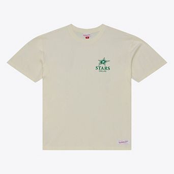 Men's Mitchell & Ness Cream Dallas Stars Core Essentials T-Shirt