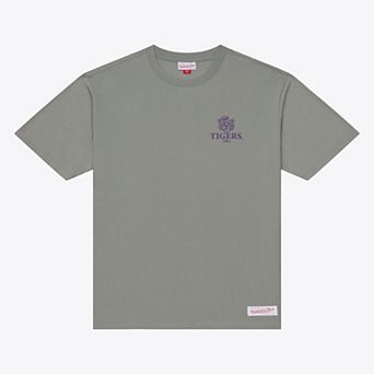 Men's Mitchell & Ness Gray LSU Tigers Core Icon T-Shirt