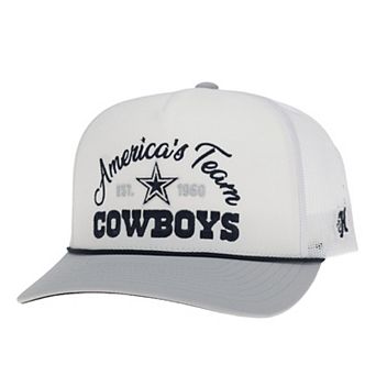 Men's HOOey White/Gray Dallas Cowboys America's Team Trucker Adjustable Hat