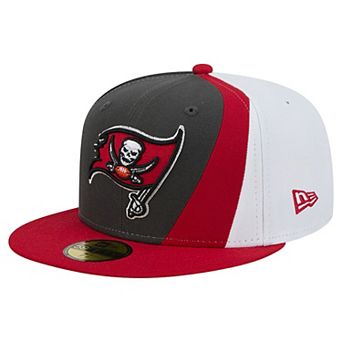 Men's New Era Pewter/Red Tampa Bay Buccaneers Shock 59FIFTY Fitted Hat